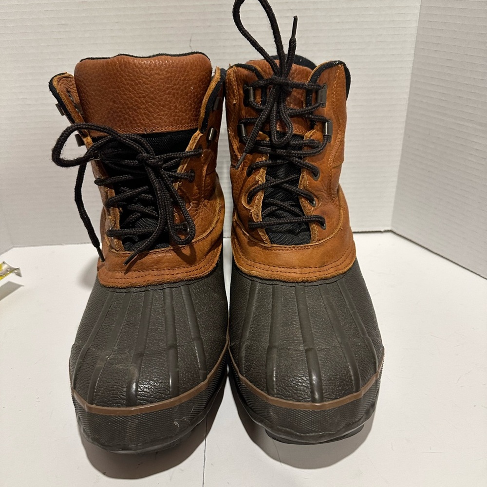 Men's Brown and Black Duck Boots